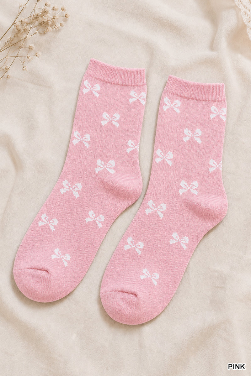Bow Printed Socks