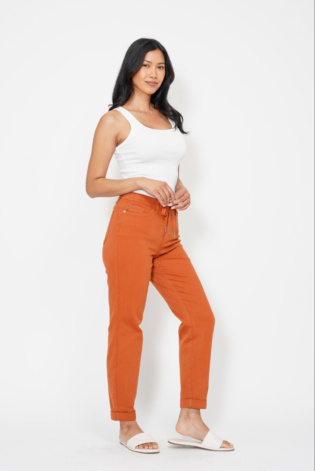 Judy Blue Orange Cuff Joggers