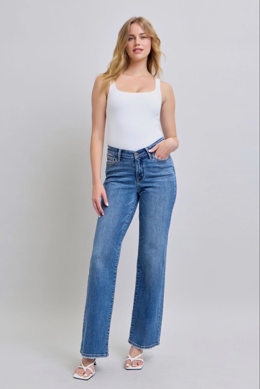 Judy Blue Vintage Wash V-Front Jeans