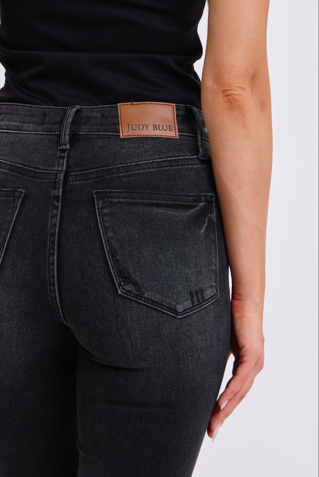 Judy Blue Tummy Control Black Skinny Jeans