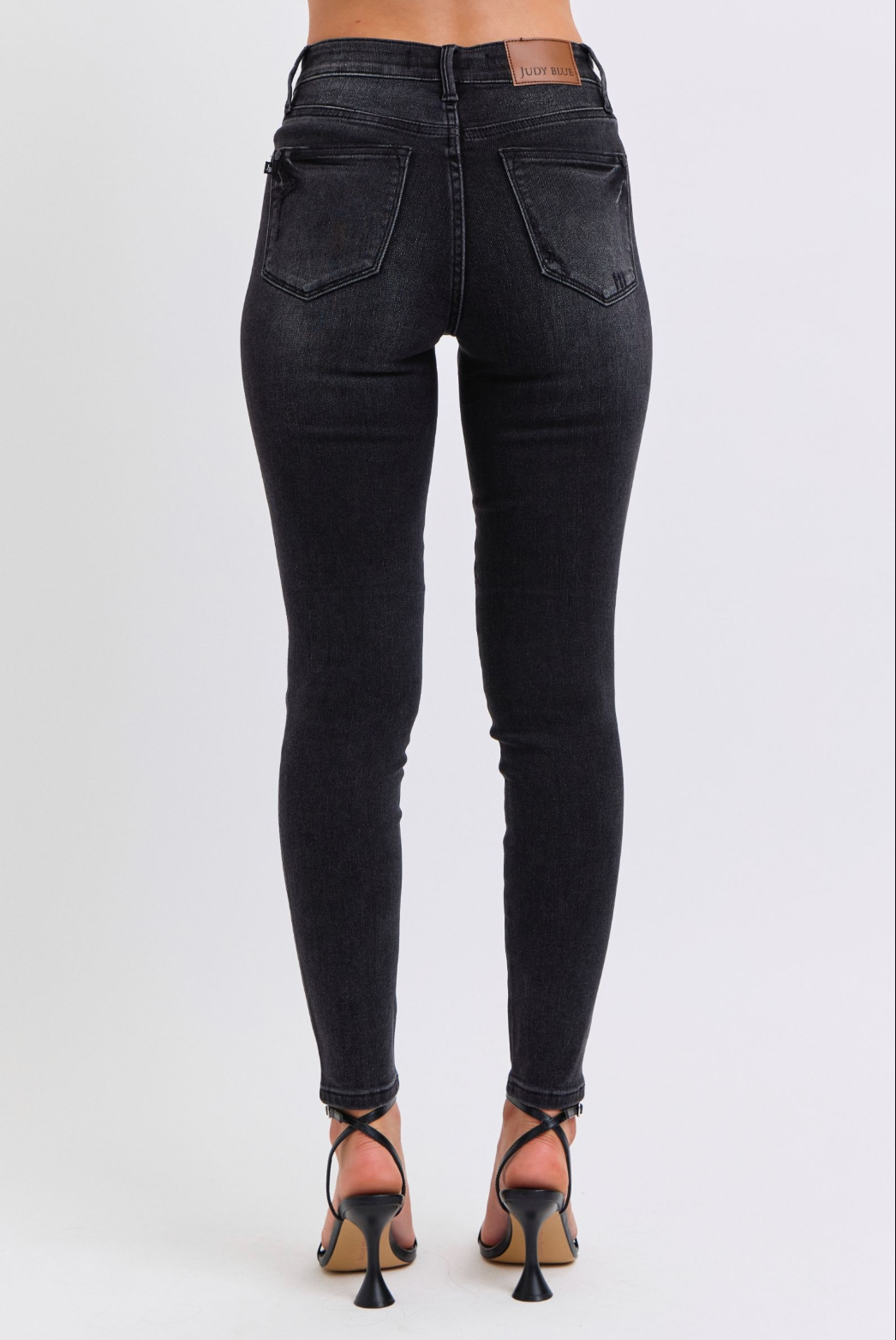 Judy Blue Tummy Control Black Skinny Jeans