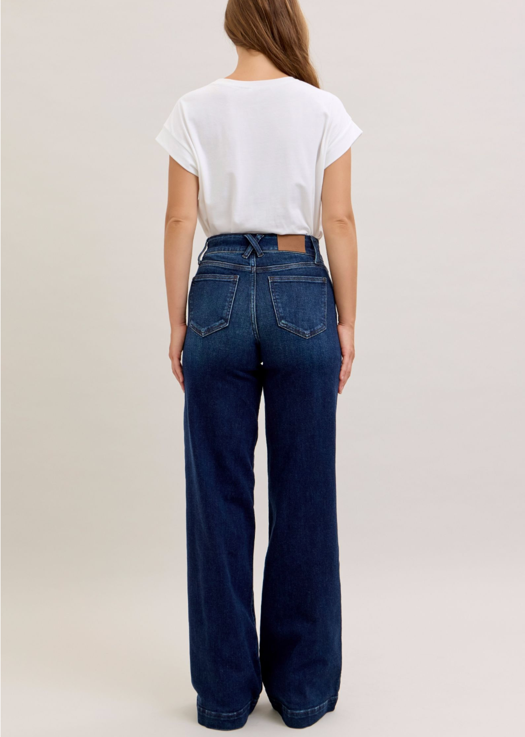 Judy Blue Trouser Wide Leg Jeans - Short & Regular Inseam
