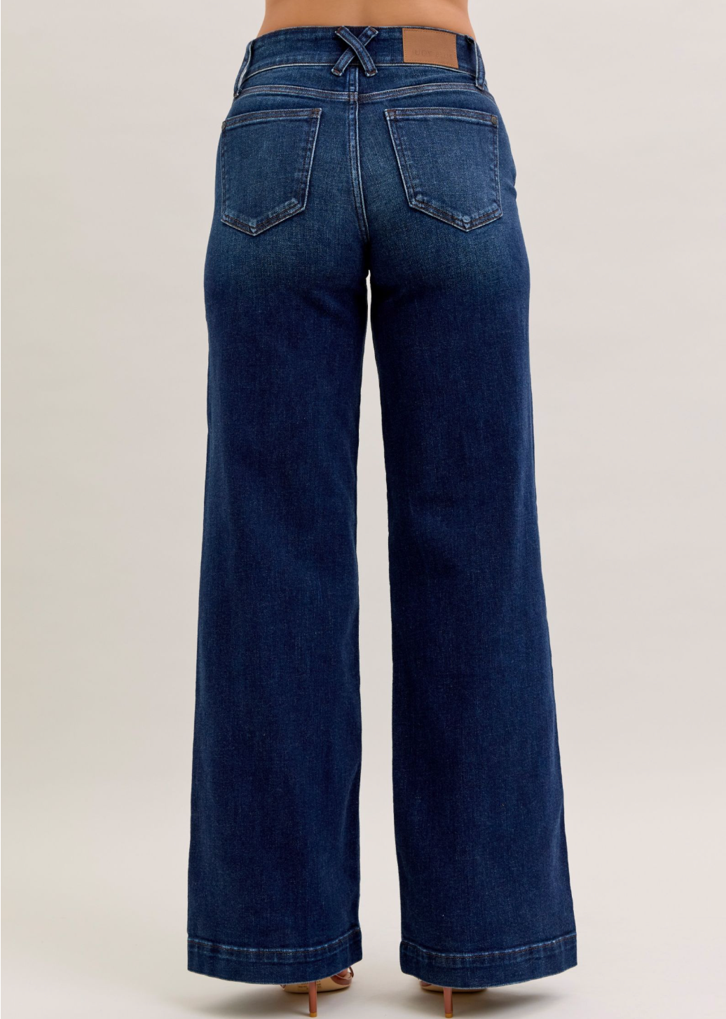 Judy Blue Trouser Wide Leg Jeans - Short & Regular Inseam