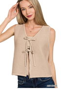 Bow Tie Cardigan Vest