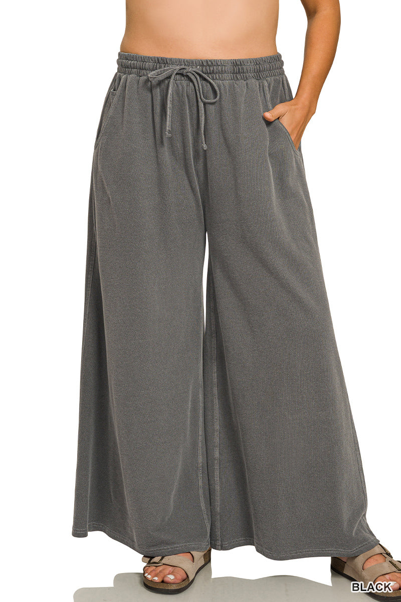 Washed Cotton Pants