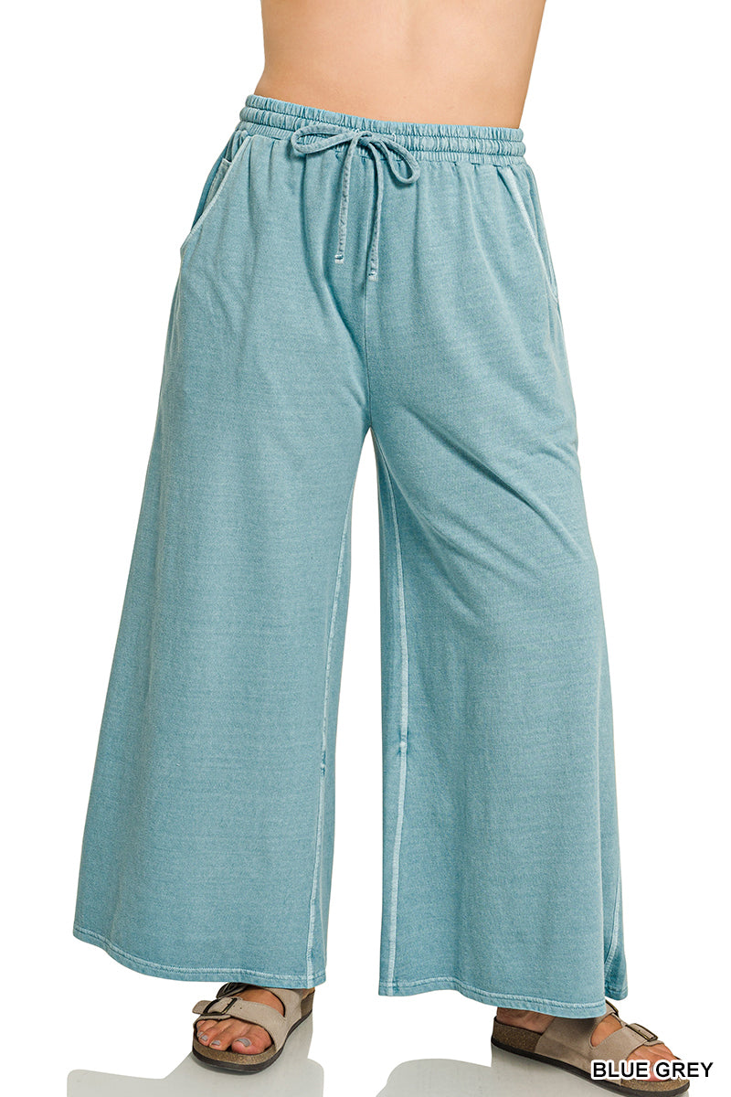 Washed Cotton Pants