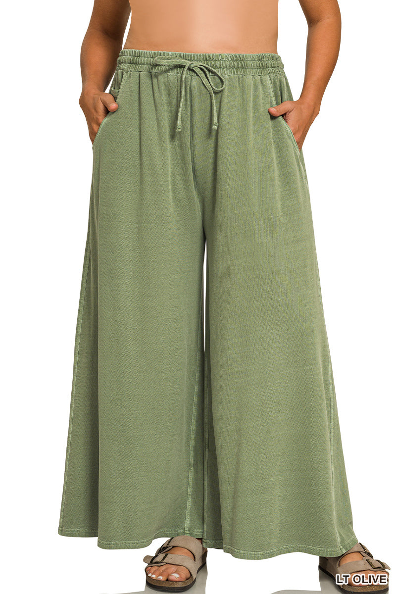 Washed Cotton Pants