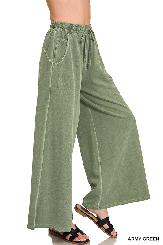 Washed Cotton Pants