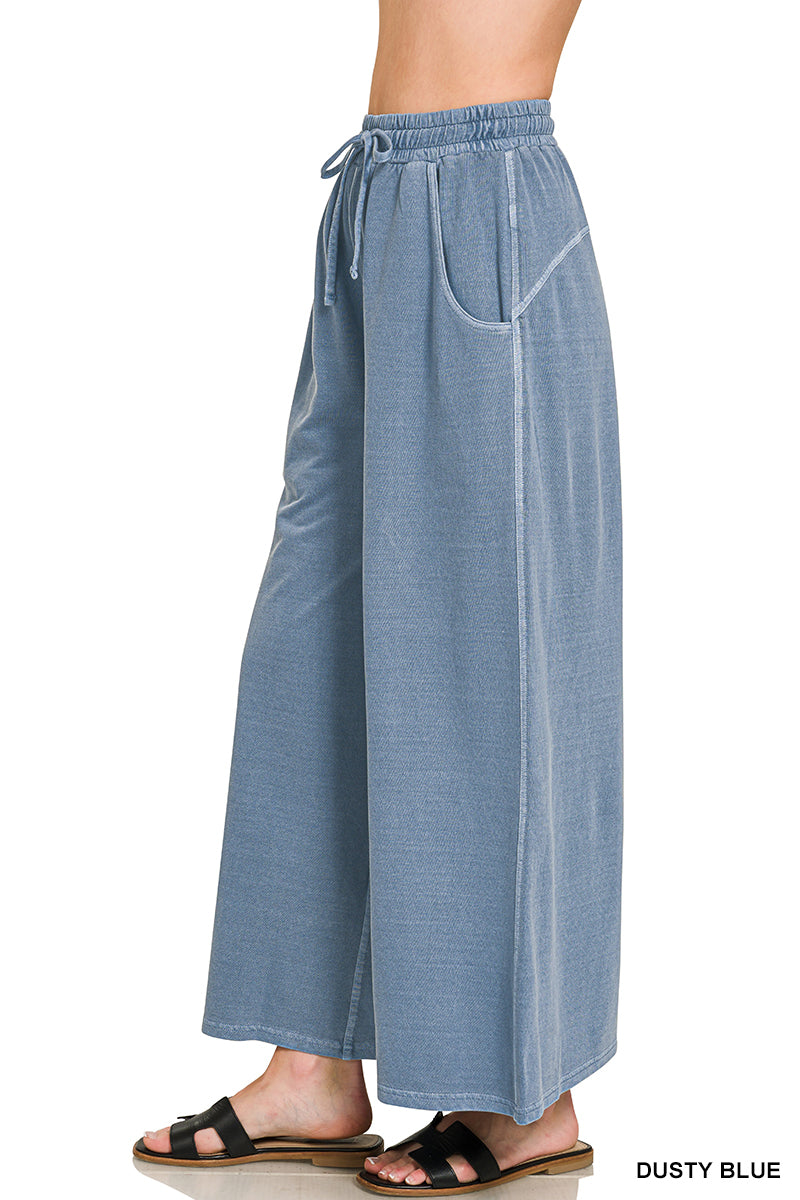 Washed Cotton Pants