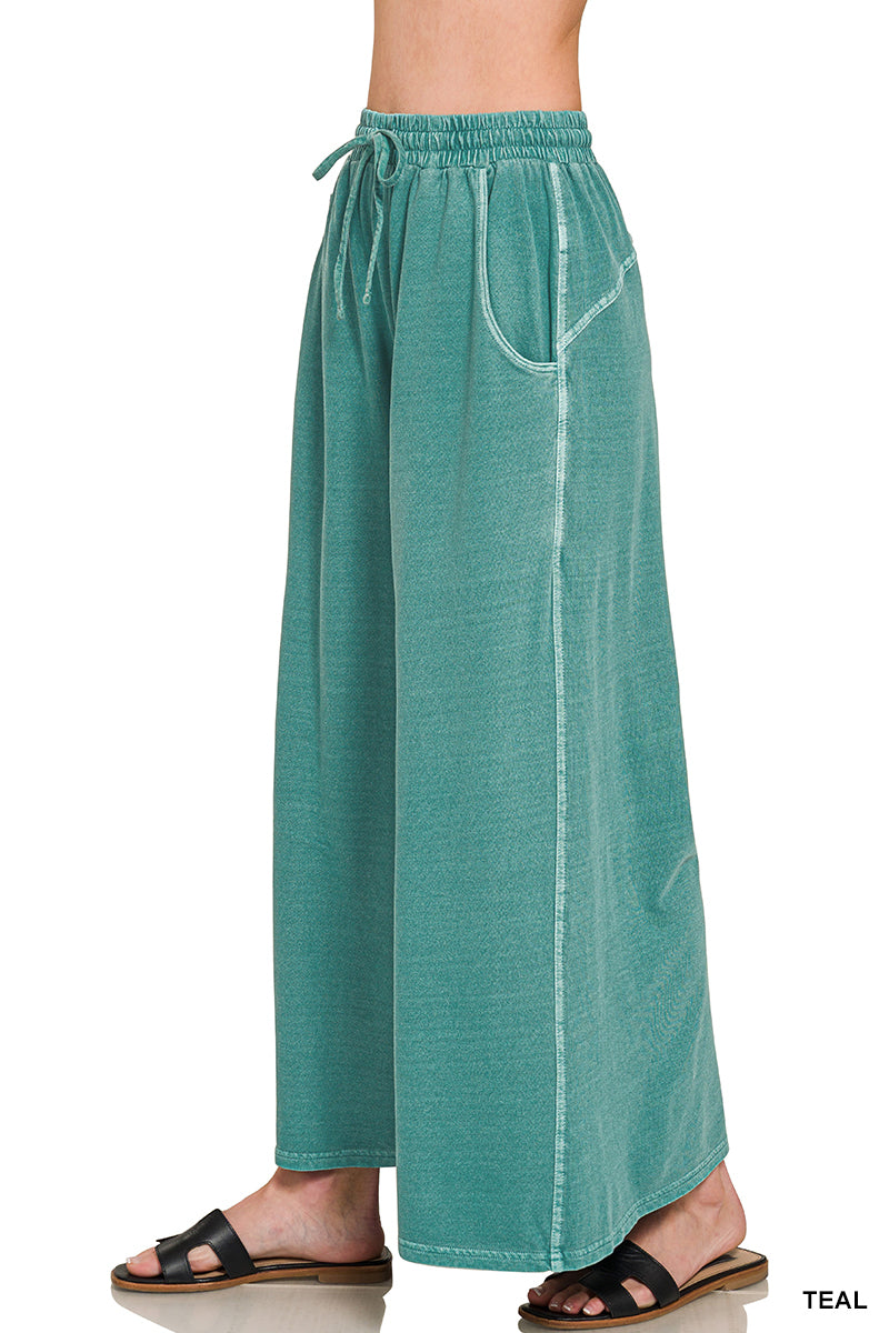 Washed Cotton Pants
