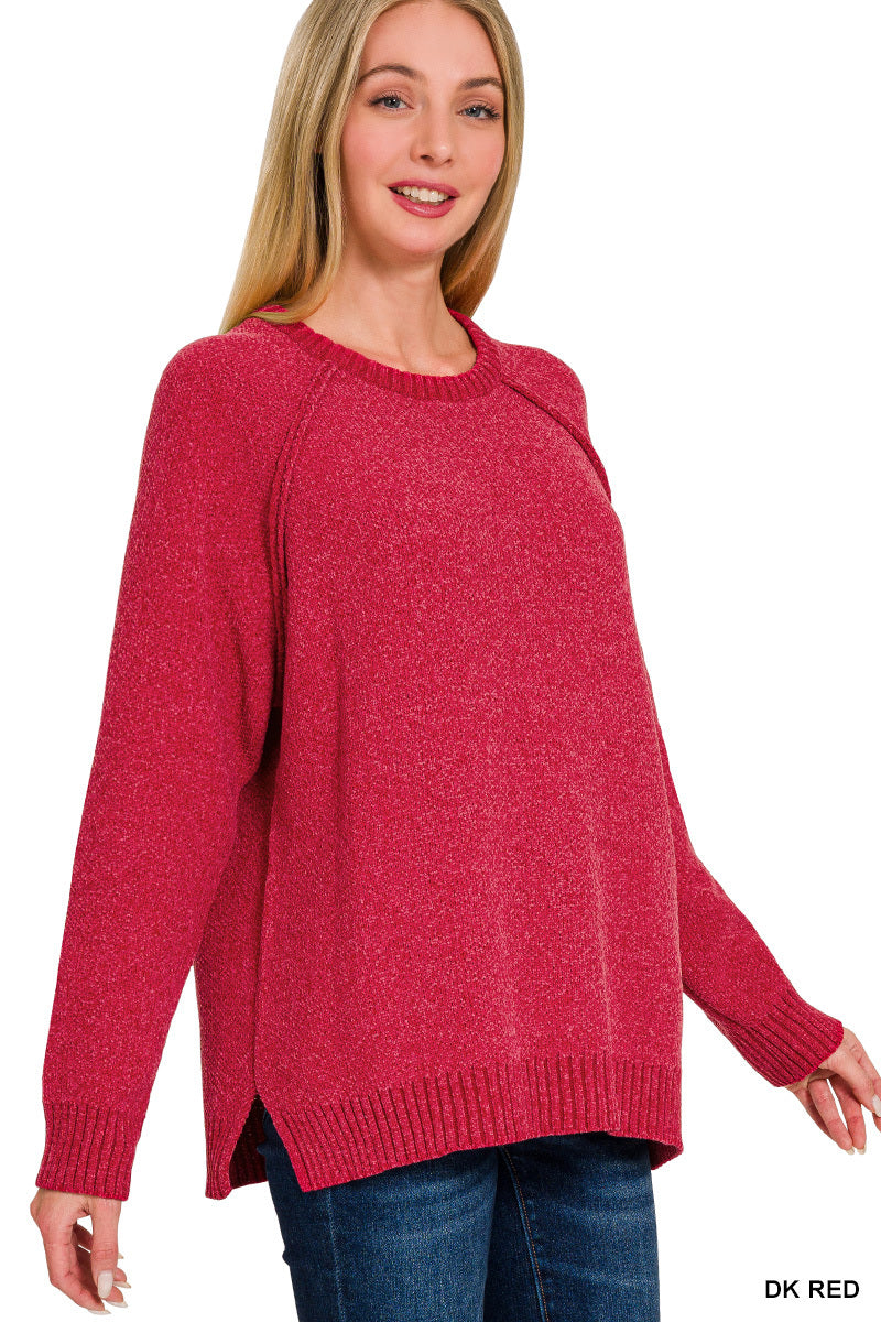Chenille Raglan Sweater