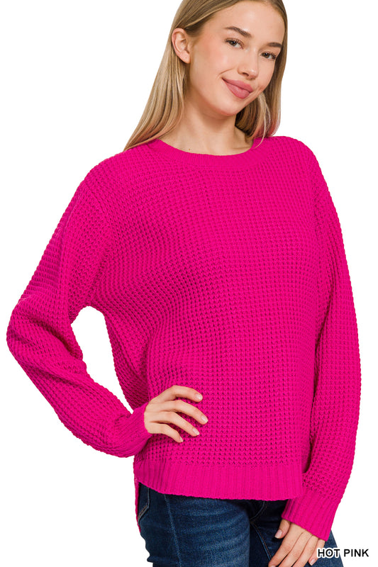 Waffle Knit Sweater
