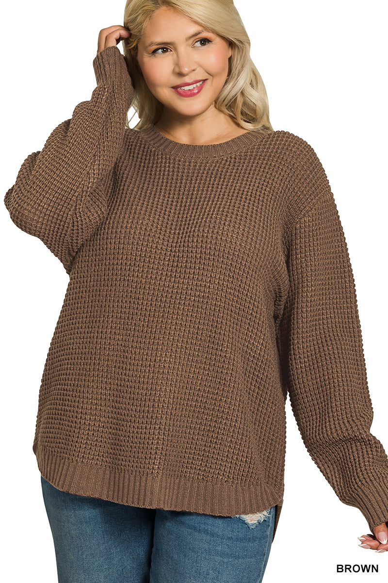 Waffle Knit Sweater