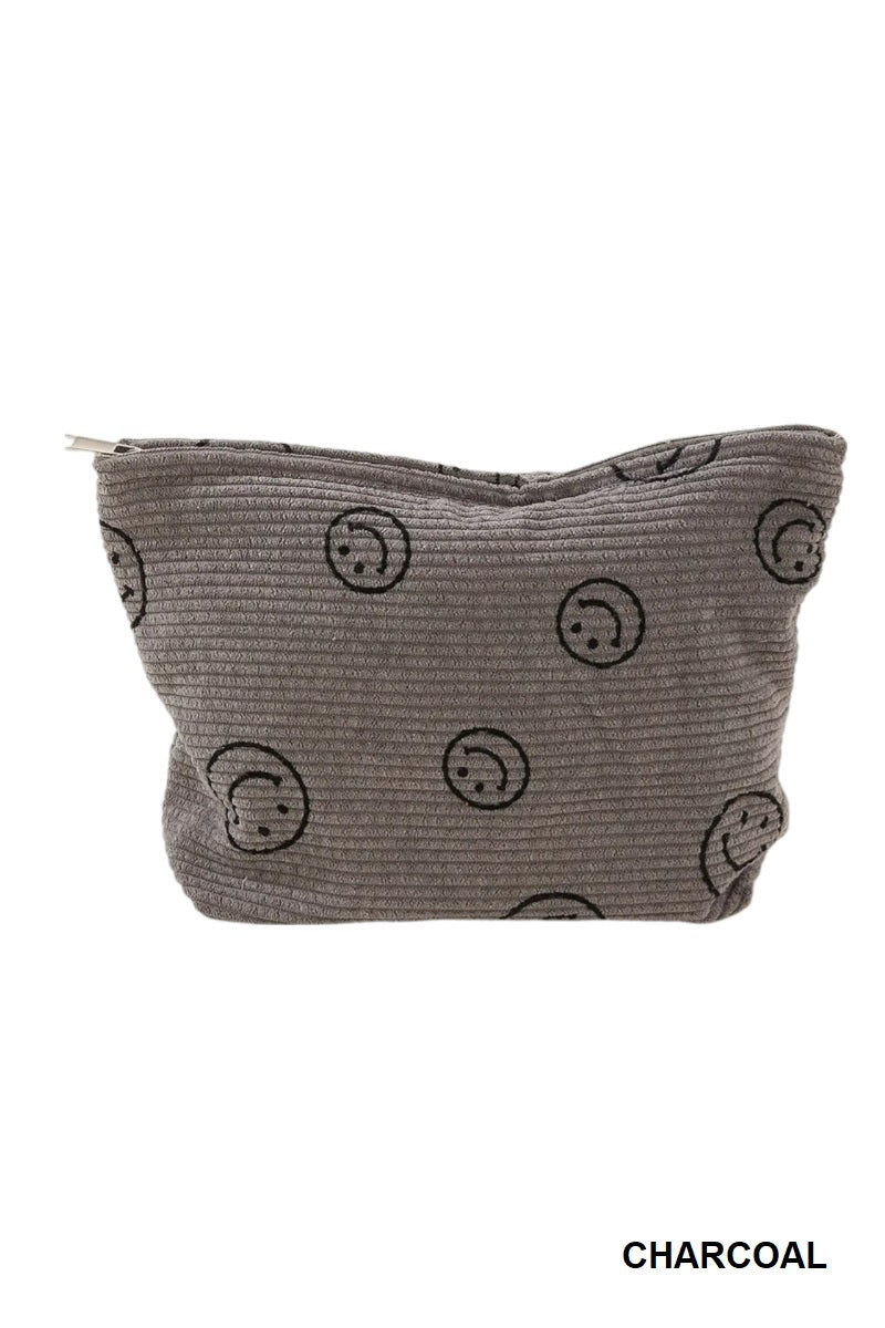 Smiley Corduroy Bag