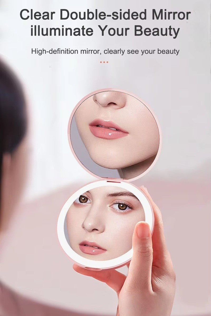 LED Double Sided Hand Mirror