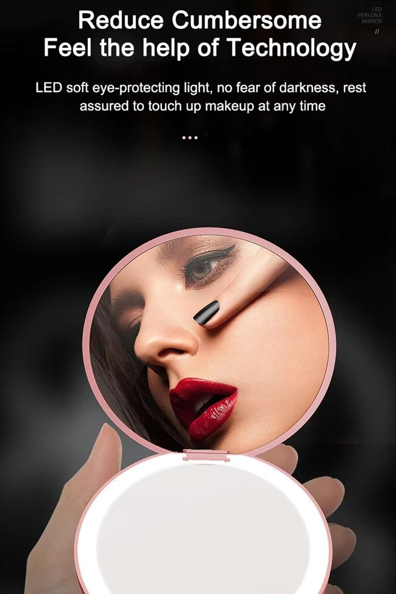 LED Double Sided Hand Mirror