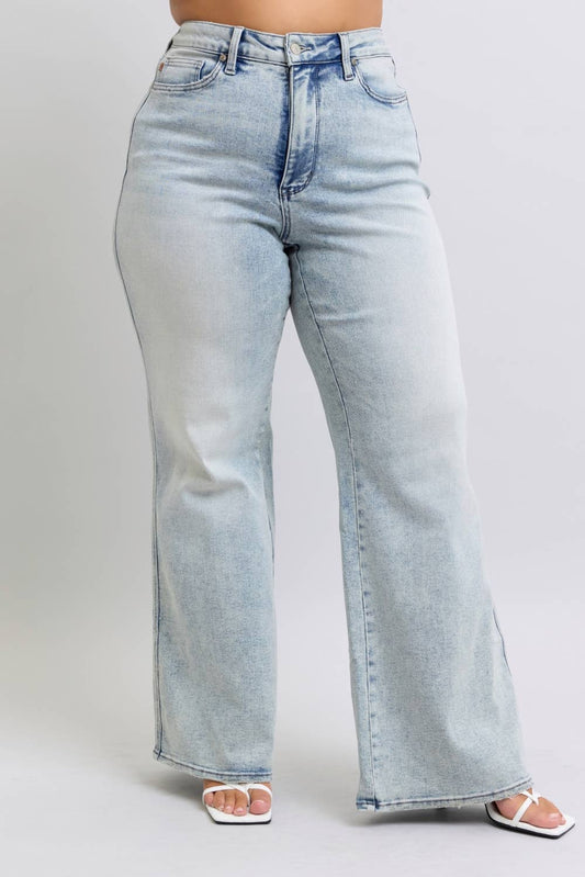 Judy Blue Jeans Tummy Control Retro Wide - Plus