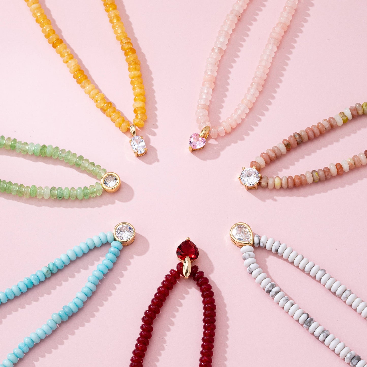 Natural Stone Beaded Necklace