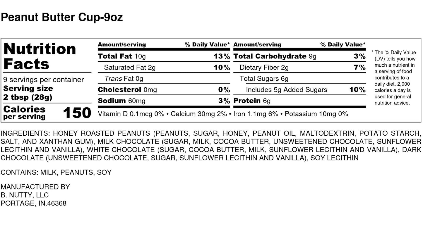 Peanut Butter Cup BNutty Peanut Butter - 9oz