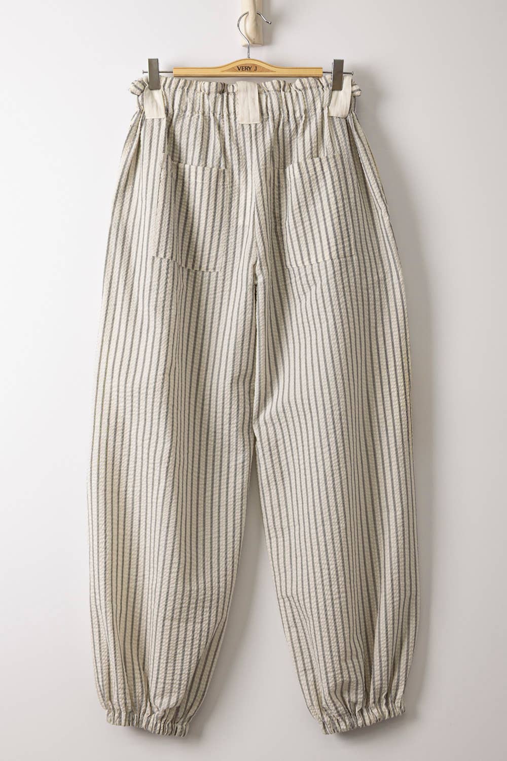 Stripe Textured Woven Pants