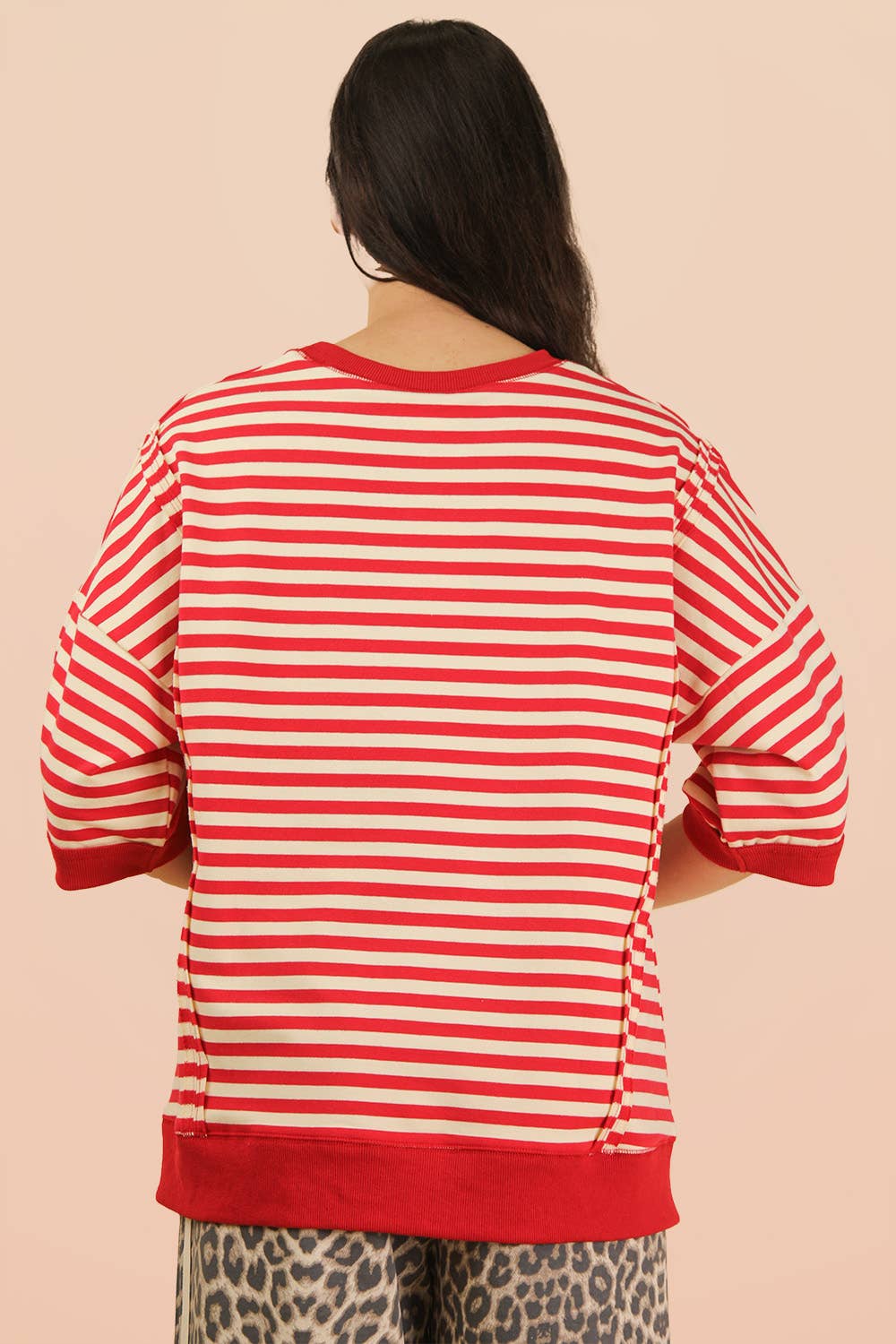 Ava Stripe Casual Knit Top