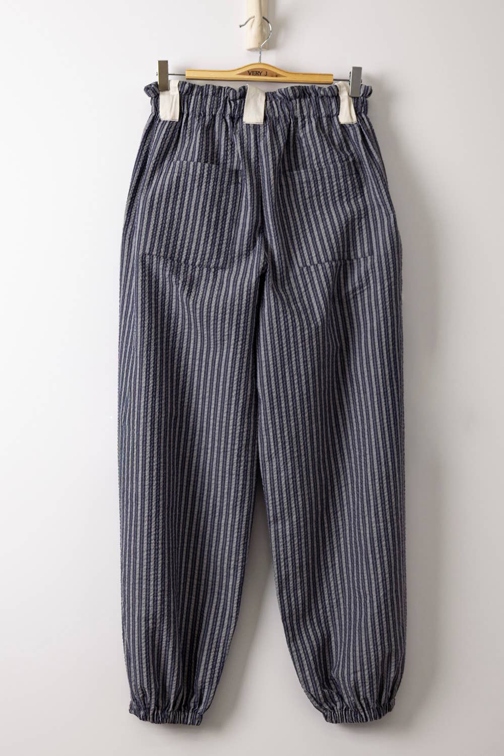 Stripe Textured Woven Pants