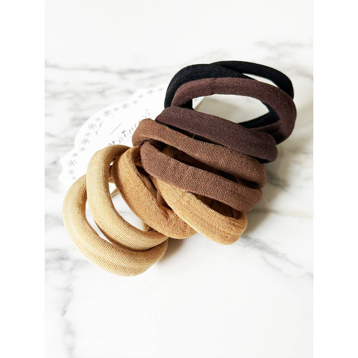 Brown Hair Tie Set