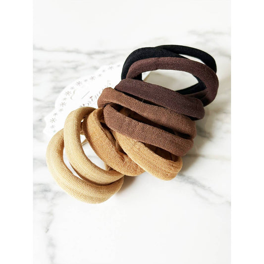 Brown Hair Tie Set