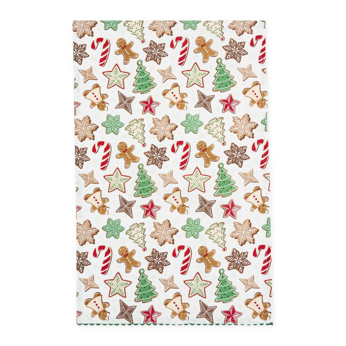 Santa's Cookies Embellished Dishtowel