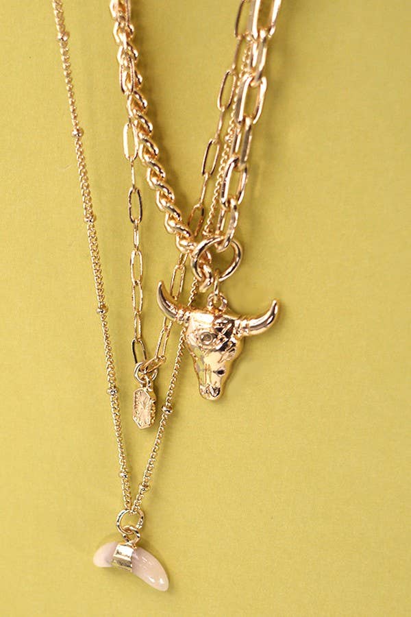 Bull Layered Necklace