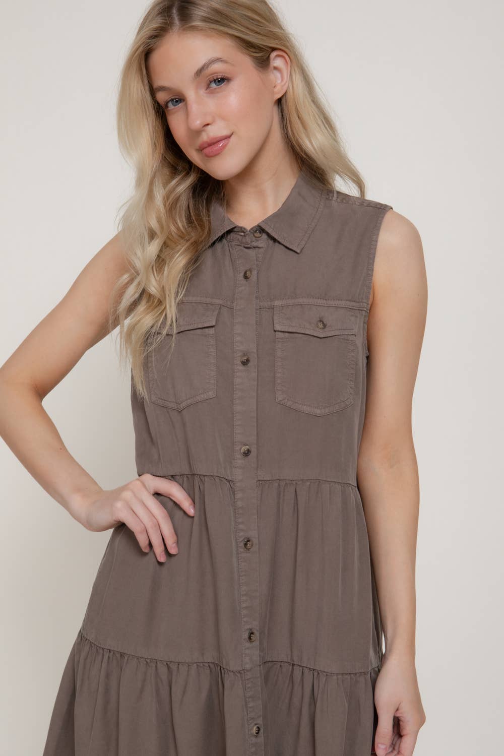 Denim Chambray Dress