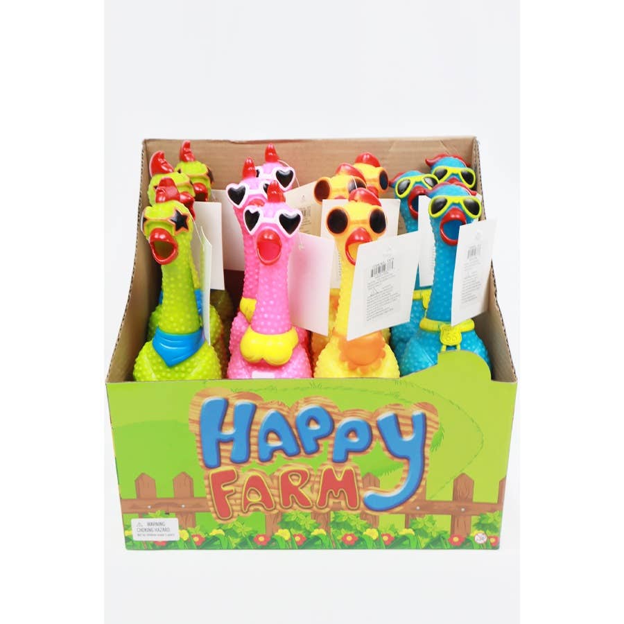 Rubber Chicken Squeaky Toy