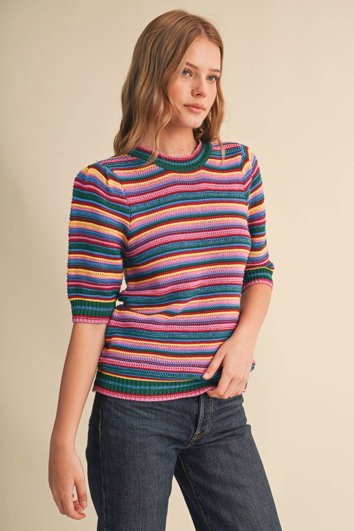 Rainbow Stripe Sweater