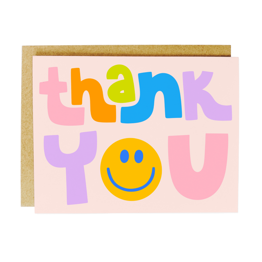 Smiley Thank You Card
