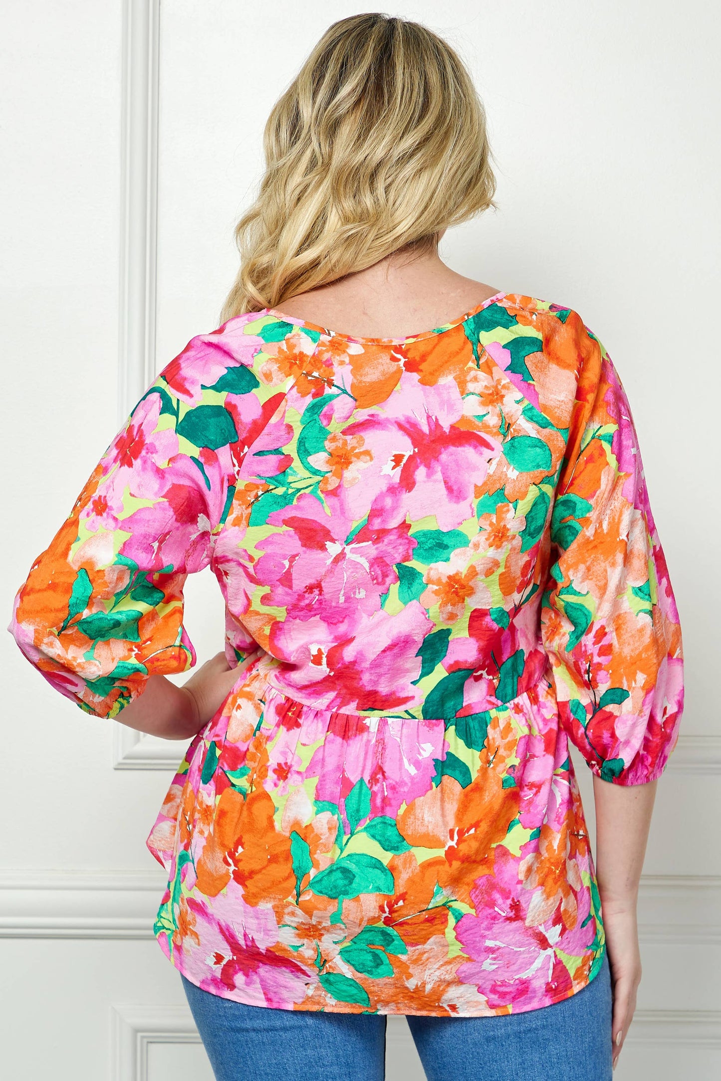 Pink Floral Top