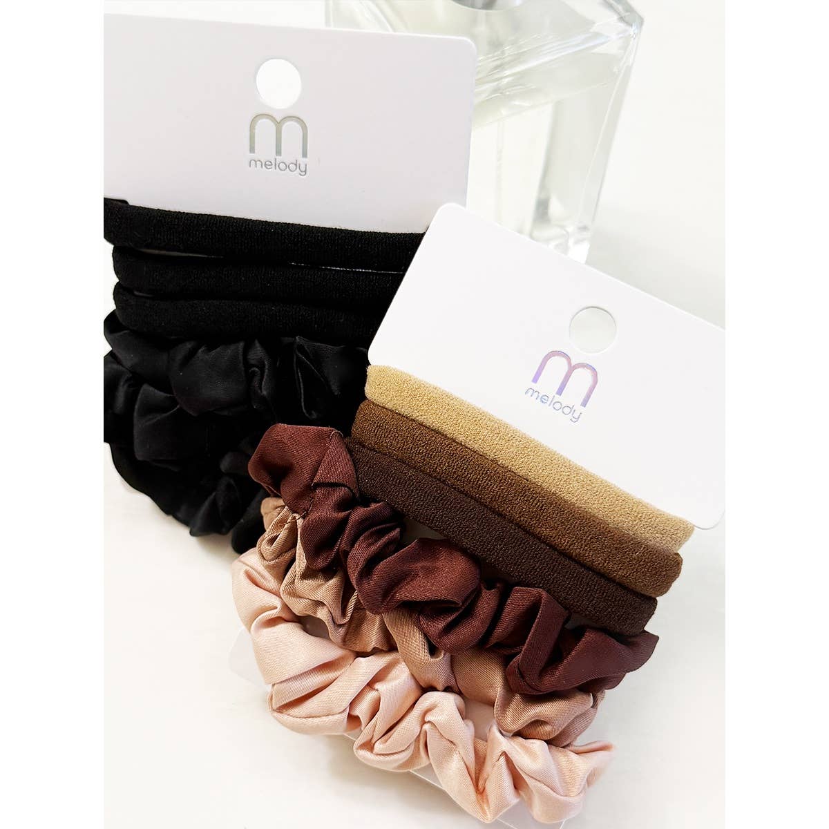 Brown Tones Tie and Scrunchie Set