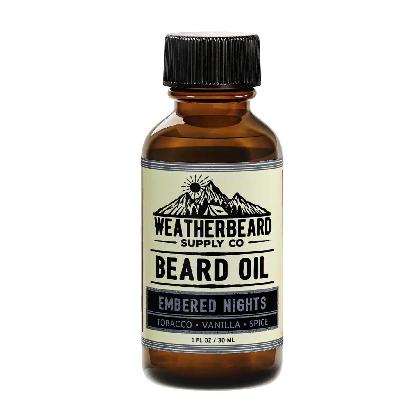 Embered Nights Beard Oil - Warm Tobacco, Vanilla & Spice