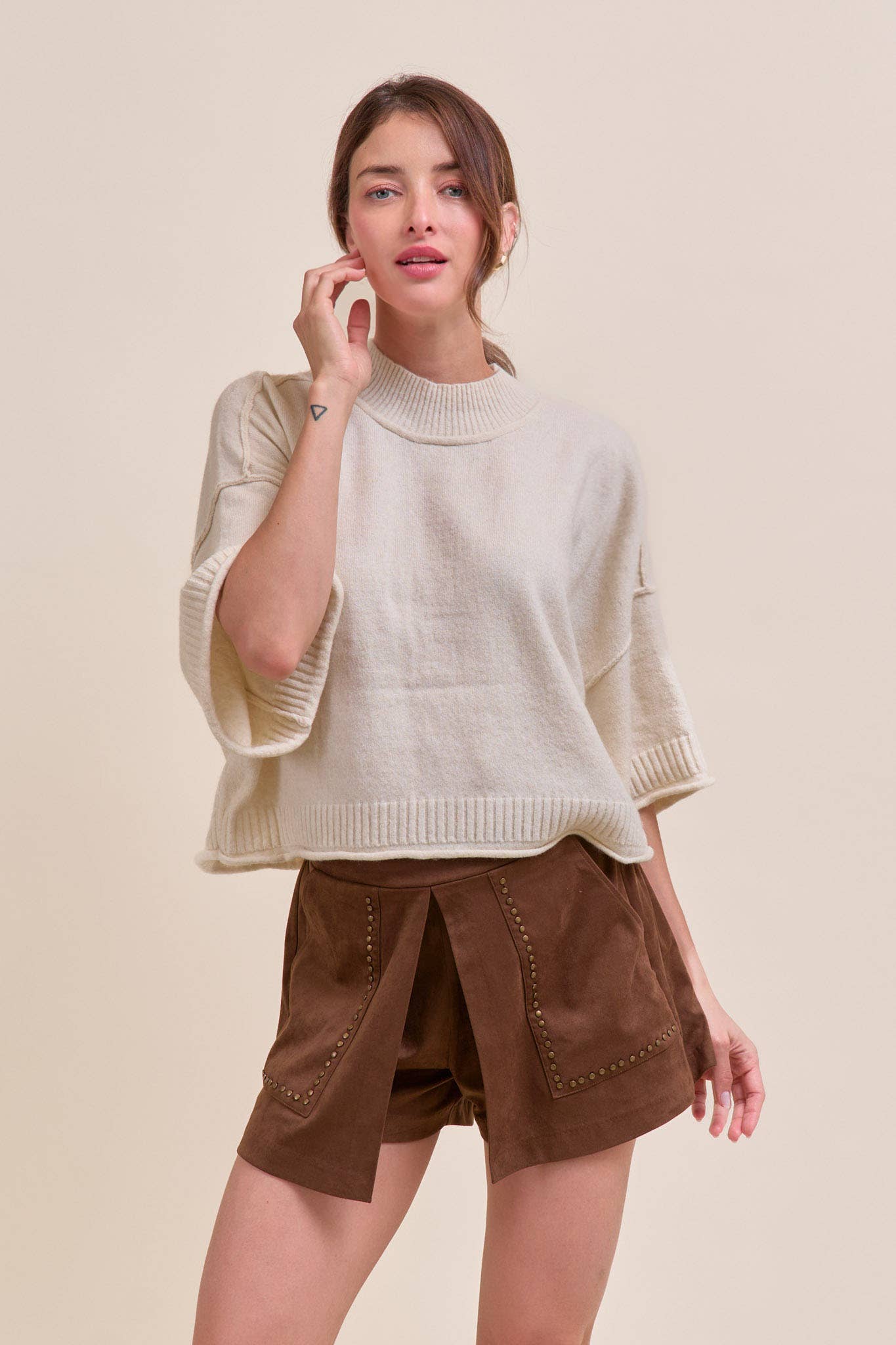 Marley Knit Short Sleeve Sweater