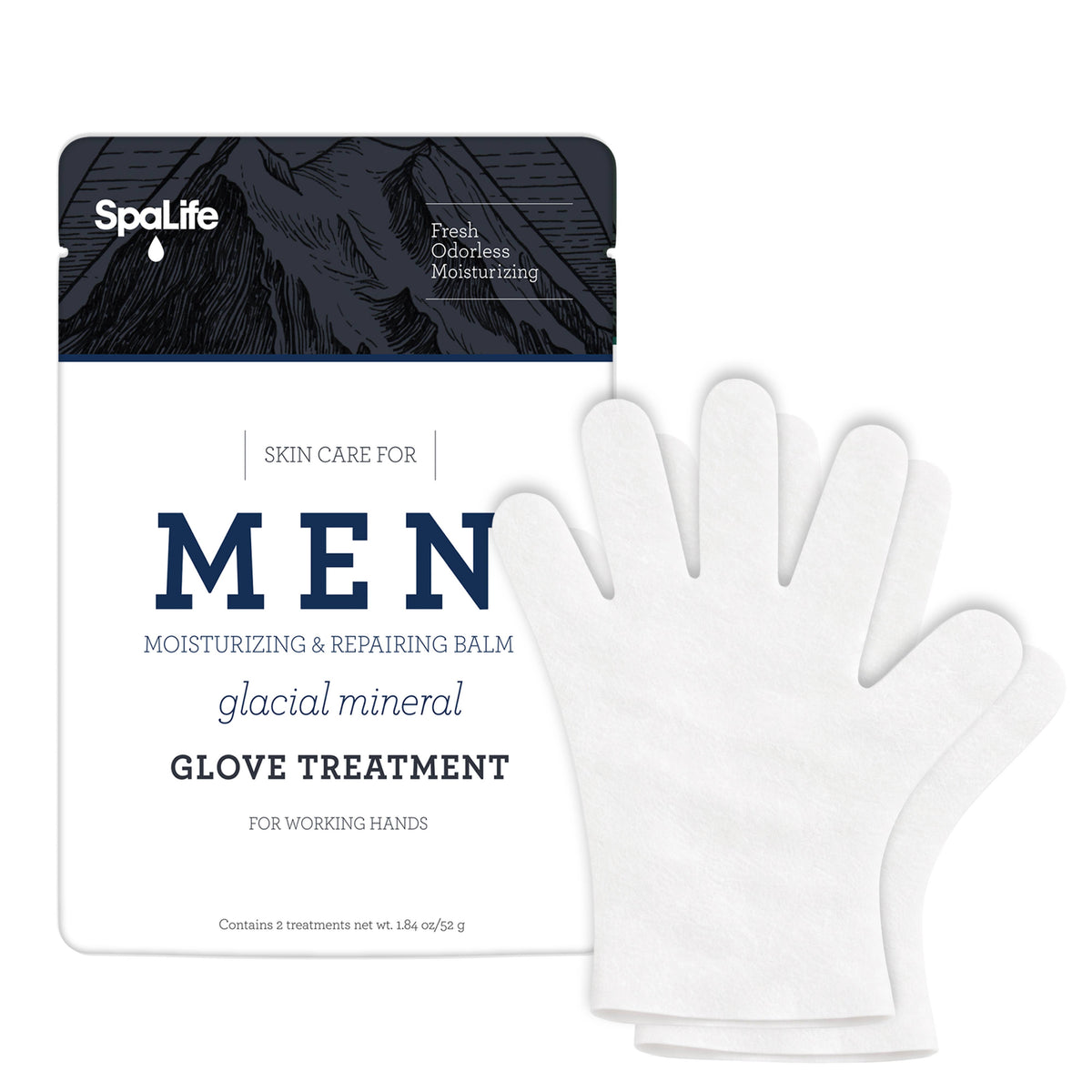 Men's Glacial Mineral Moisturizing Hand Gloves