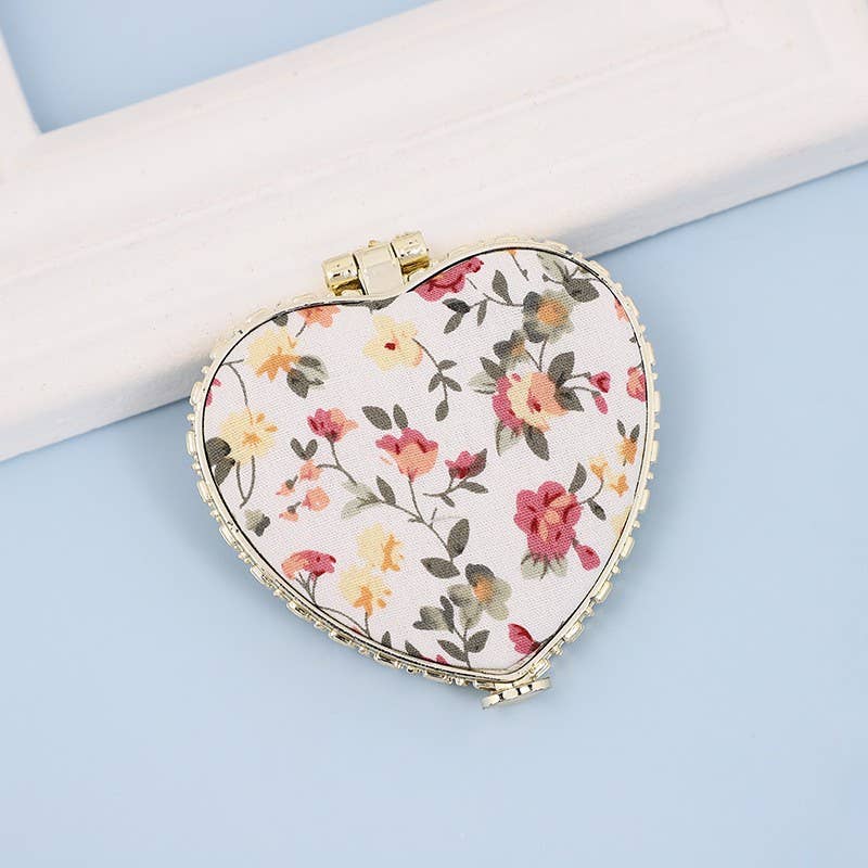 Compact Mirror Floral