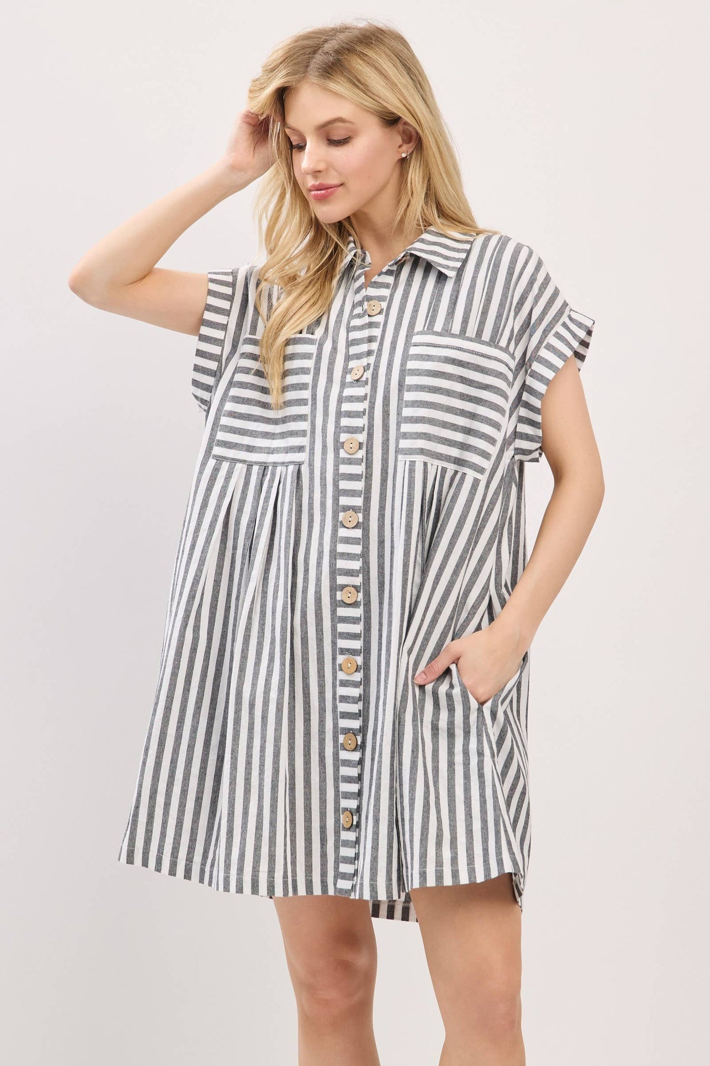 Cotton Striped Dress