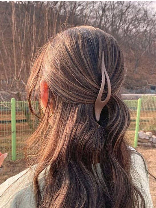 Slim Flat Hair Claw Clips