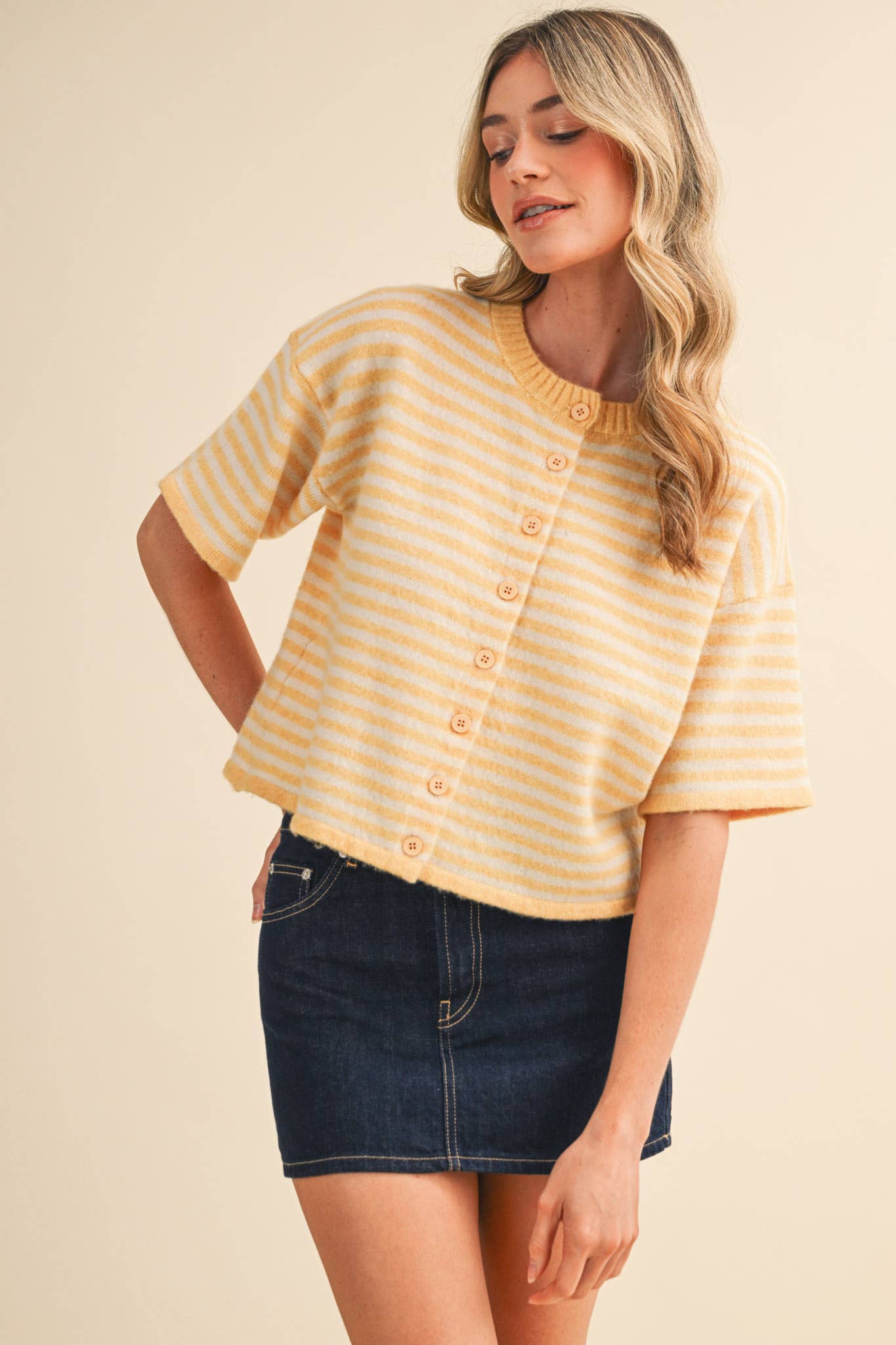 Lilly Striped Sweater Cardigan