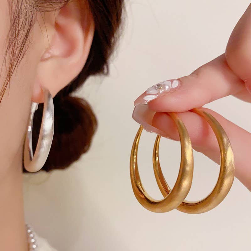 18K Waterproof Hoops