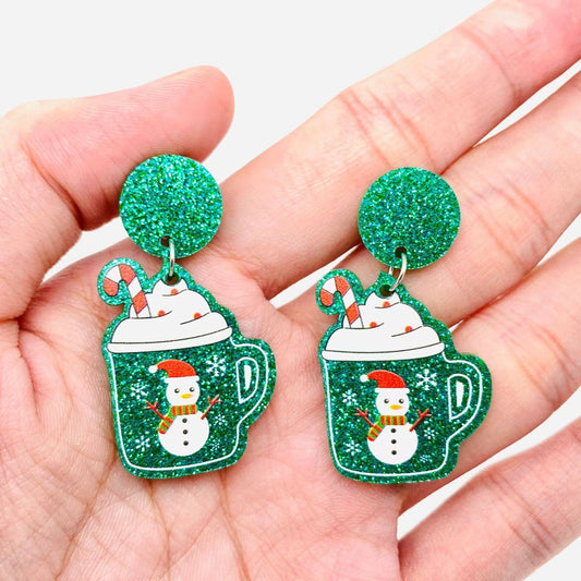 Christmas Cup Earrings