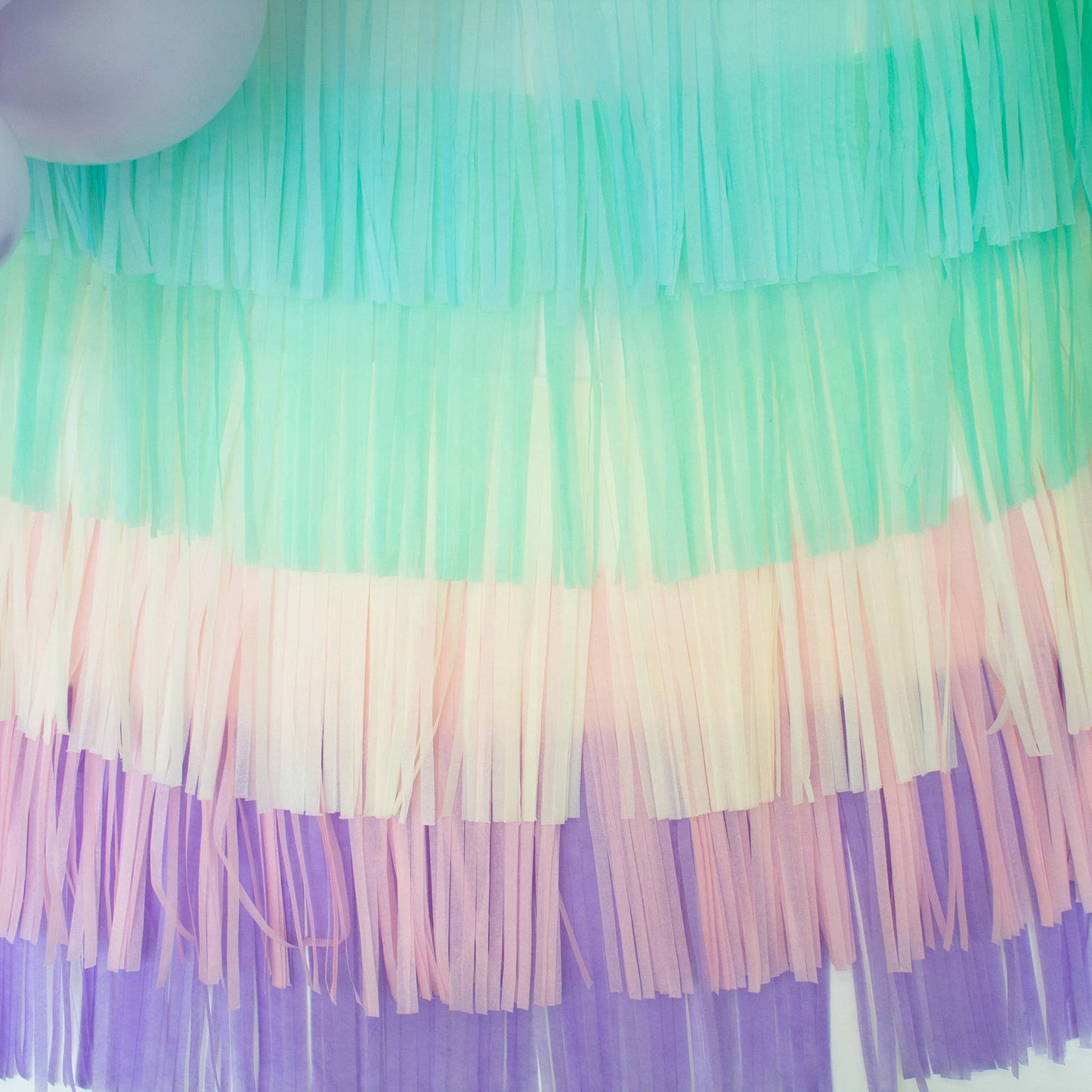 Pastel Rainbow Paper Tassel Tail - Tassel DIY Garland Kit