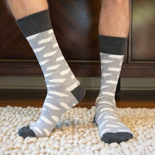 Men's Tennessee Socks   Gray/White   One Size