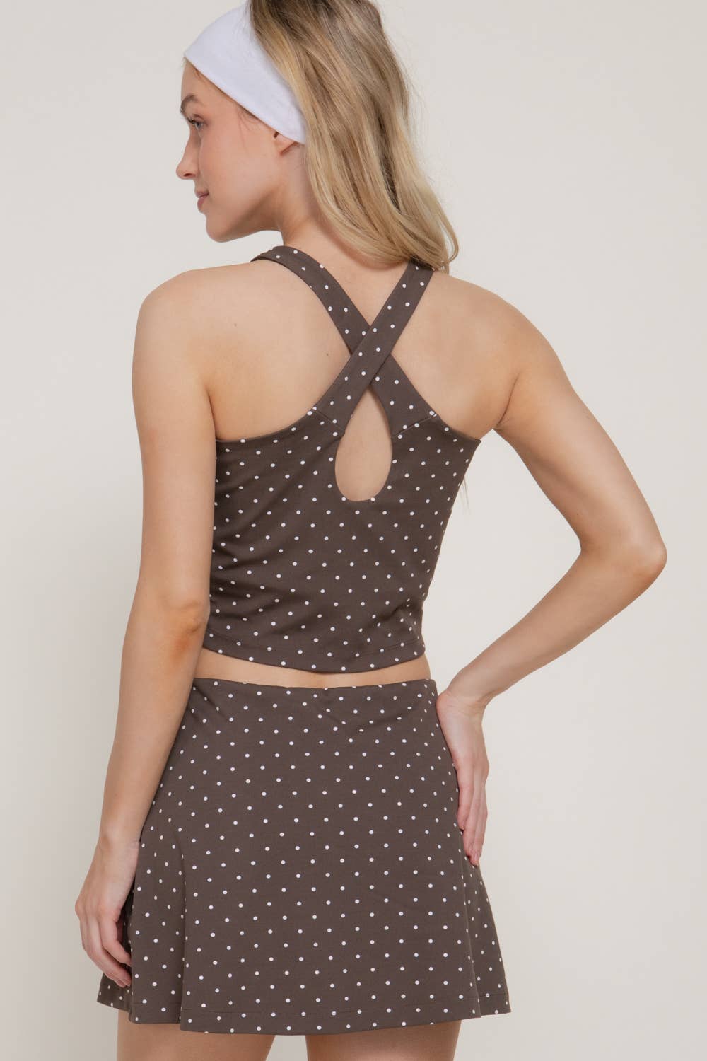 Polka Dot Tank & Skort Set