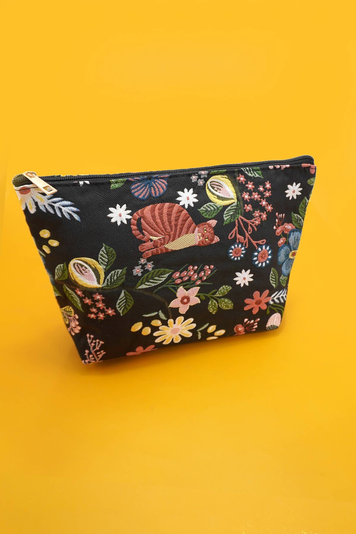 Embroidered Zipper Pouch
