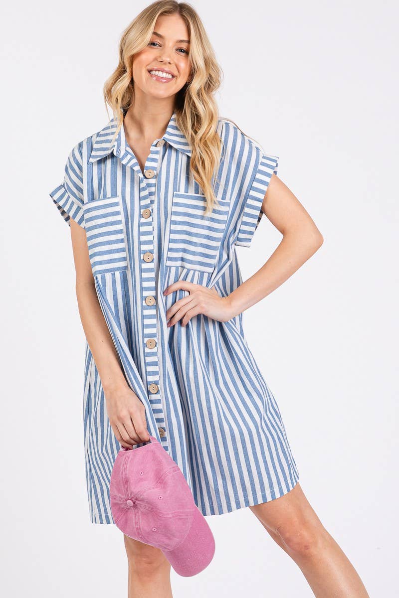 Cotton Striped Dress
